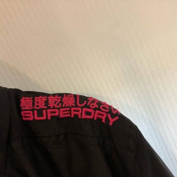 Black Superdry Windcheater - Women's Small - Picture 5 of 5